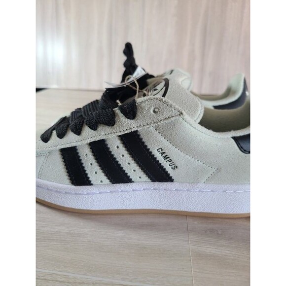 Adidas Campus 00s Linen Green US 7 – Black Leather Stripes, Gum Sole, JQ7413 - Picture 7 of 8